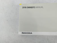 2016 Kia Sedona Owners Manual Book Guide P/N:GA90-EU56C OEM Used Auto Parts - Oemusedautoparts1.com
