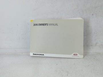 2016 Kia Sedona Owners Manual Book Guide P/N:GA90-EU59E OEM Used Auto Parts