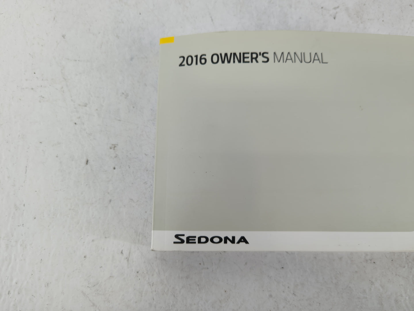2016 Kia Sedona Owners Manual Book Guide P/N:GA90-EU59E OEM Used Auto Parts - Oemusedautoparts1.com
