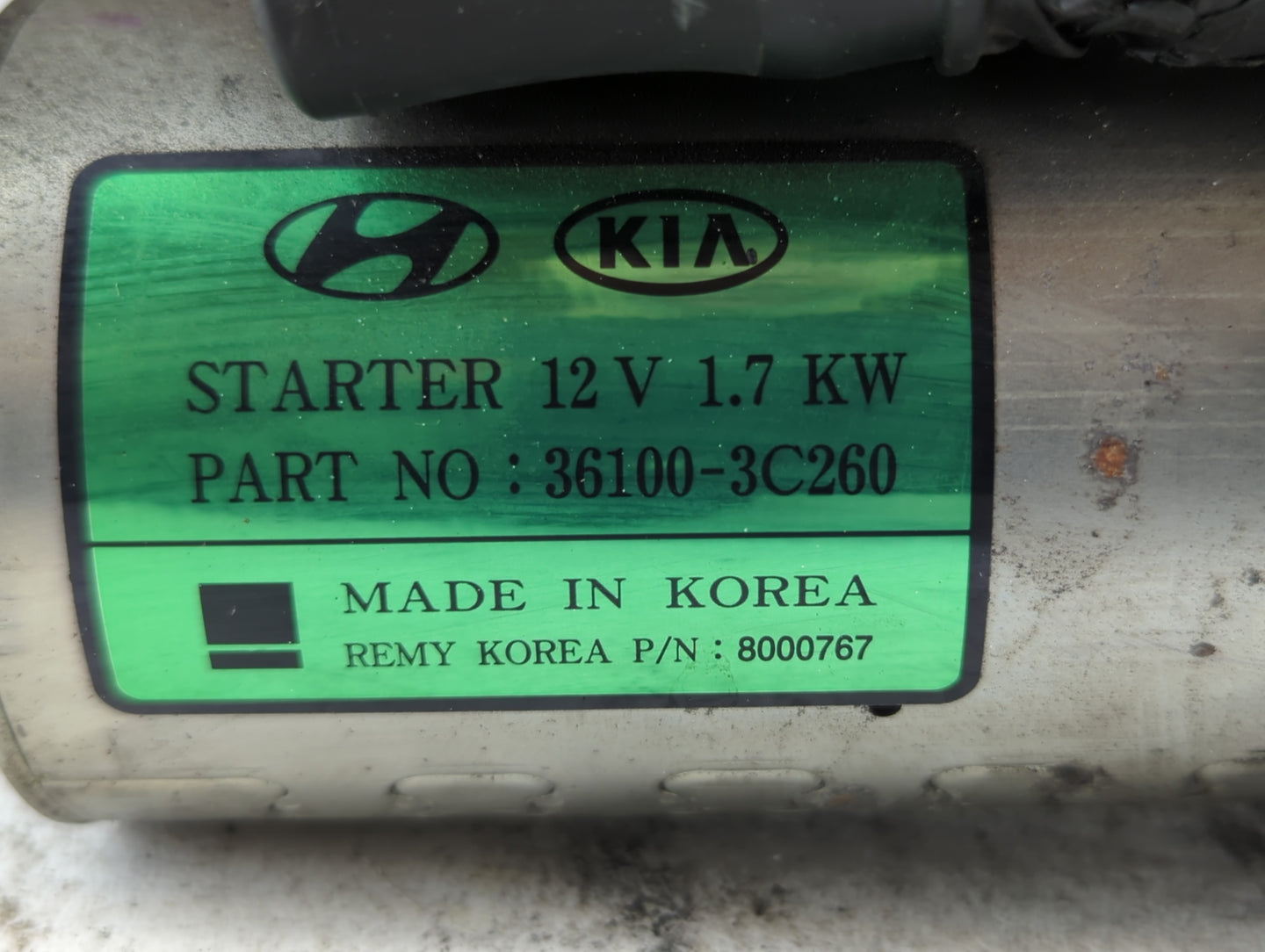 2015-2016 Kia Sedona Car Starter Motor Solenoid OEM P/N:36100-3C260 Fits Fits 2012 2013 2014 2015 2016 OEM Used Auto Parts -