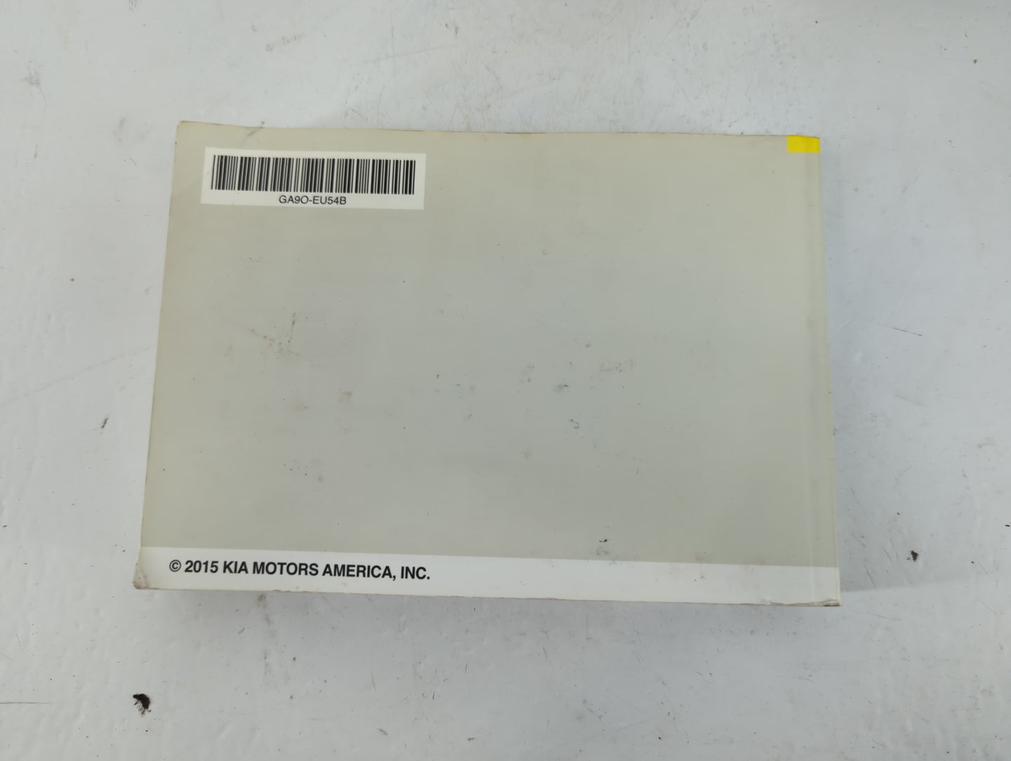 2016 Kia Sedona Owners Manual Book Guide P/N:GA9O-EU54B OEM Used Auto Parts - Oemusedautoparts1.com