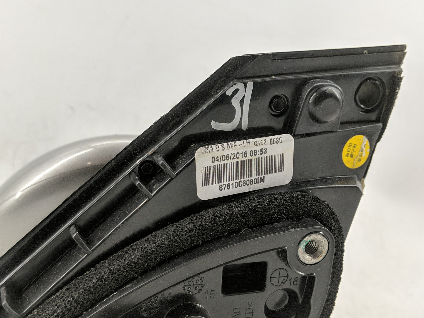 2016-2020 Kia Sorento Side Mirror Replacement Driver Left View Door Mirror Fits Fits 2016 2017 2018 2019 2020 OEM Used Auto 