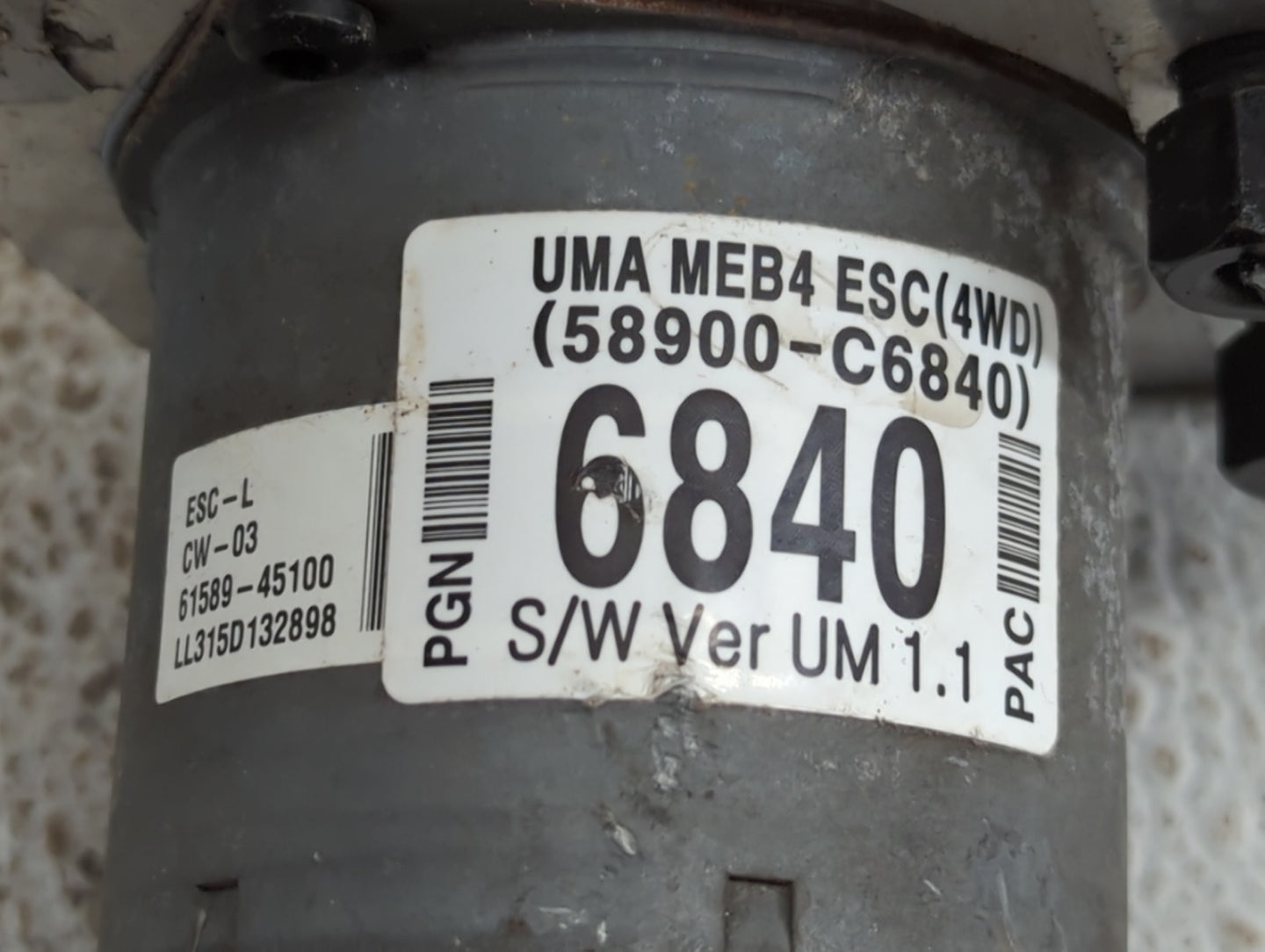 2016-2018 Kia Sorento ABS Pump Control Module Replacement P/N:58900-C6840 Fits Fits 2016 2017 2018 OEM Used Auto Parts - Oem