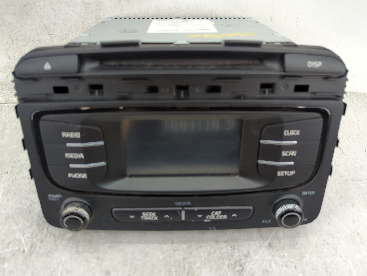 2016-2018 Kia Sorento Radio AM FM Cd Player Receiver Replacement P/N:96180-C6000WK Fits Fits 2016 2017 2018 OEM Used Auto Pa
