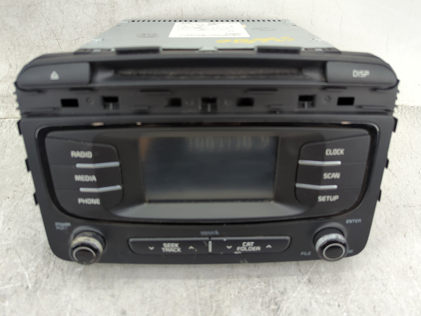 2016-2018 Kia Sorento Radio AM FM Cd Player Receiver Replacement P/N:96180-C6000WK Fits Fits 2016 2017 2018 OEM Used Auto Pa