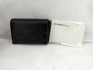 2016 Kia Sorento Owners Manual Book Guide P/N:GXG5-EU4DA OEM Used Auto Parts - Oemusedautoparts1.com
