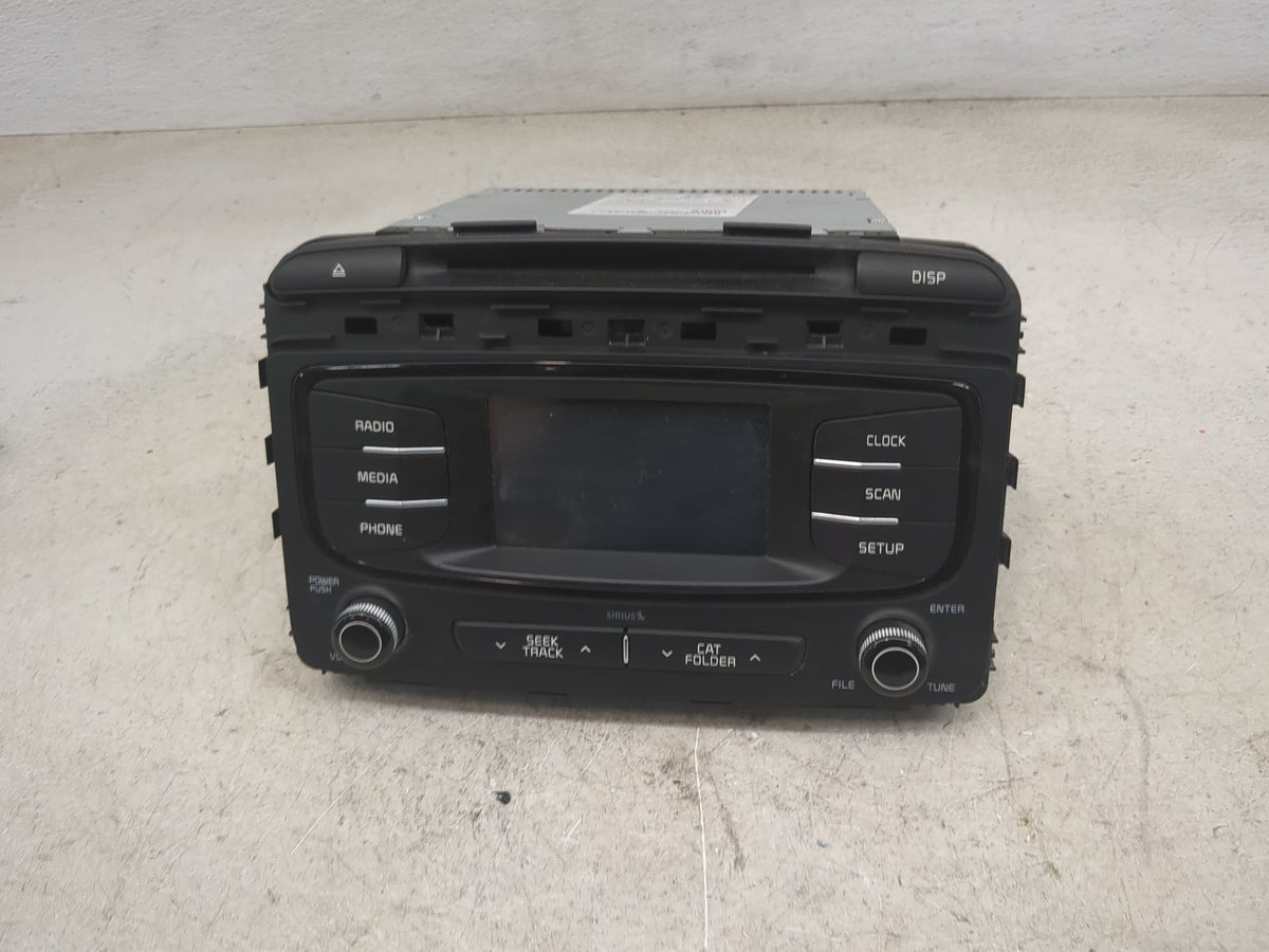 2016 Kia Sorento Radio AM FM Cd Player Receiver Replacement P/N:96170C6100CA 61X4025 Fits OEM Used Auto Parts - Oemusedautop
