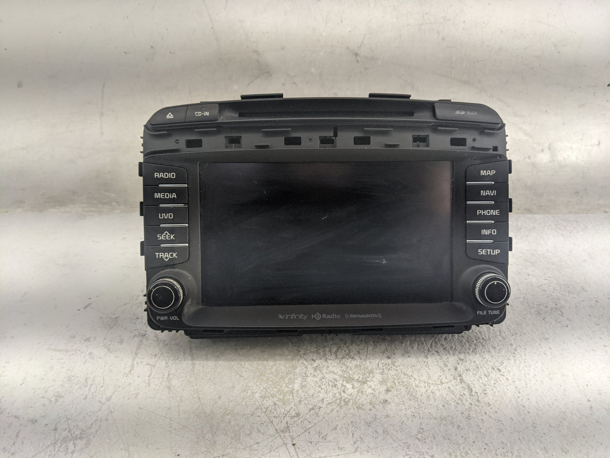 2016 Kia Sorento Radio AM FM Cd Player Receiver Replacement P/N:96560-C6001WK 96560C6001WK, AV230C6AN Fits OEM Used Auto Par