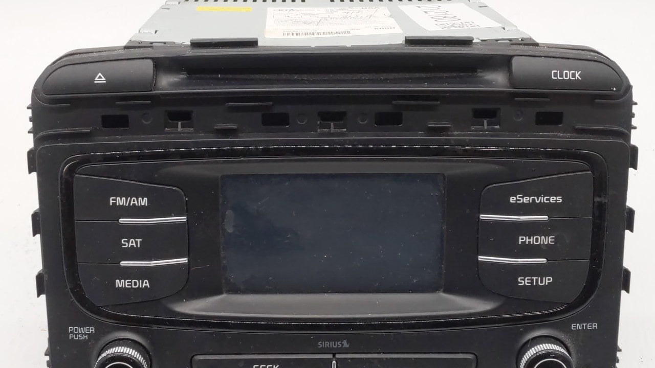 2016-2018 Kia Sorento Radio AM FM Cd Player Receiver Replacement P/N:96180-C6000 96180-C6000WK Fits Fits 2016 2017 2018 OEM 