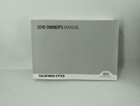 2016 Kia Sorento Owners Manual Book Guide OEM Used Auto Parts - Oemusedautoparts1.com