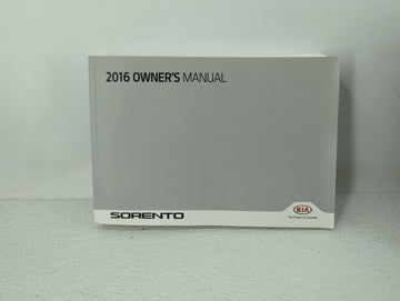 2016 Kia Sorento Owners Manual Book Guide OEM Used Auto Parts