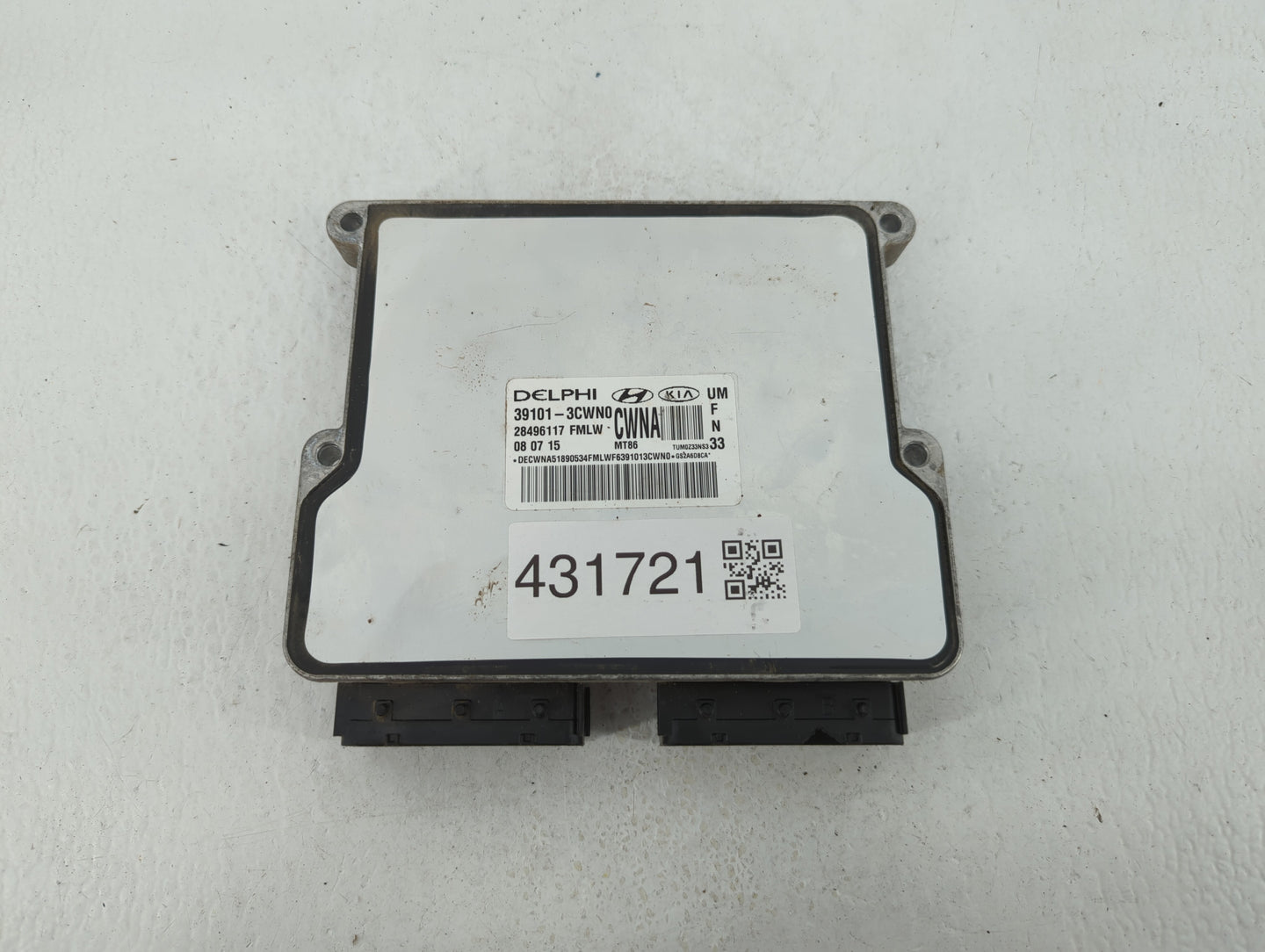 2016-2017 Kia Sorento PCM Engine Control Computer ECU ECM PCU OEM P/N:39101-3CWN0 39111-3CWN0, 39111-3CWN1 Fits Fits 2016 20