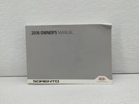 2016 Kia Sorento Owners Manual Book Guide OEM Used Auto Parts - Oemusedautoparts1.com