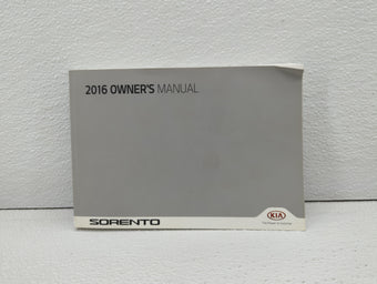 compare product 2016 Kia Sorento Owners Manual Book Guide OEM Used Auto Parts