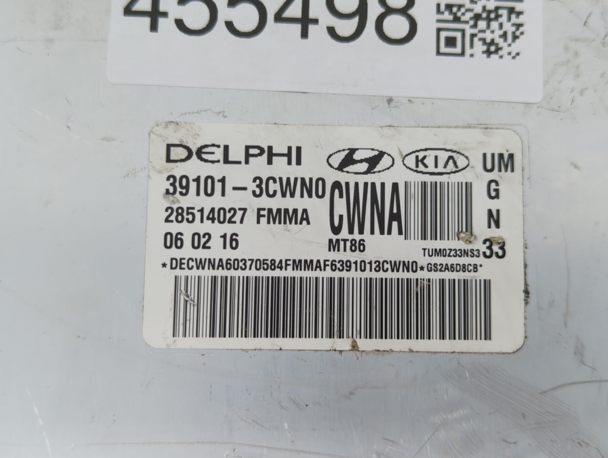 2016-2017 Kia Sorento PCM Engine Control Computer ECU ECM PCU OEM P/N:39101-3CWN0 39111-3CWN0, 39111-3CWN1 Fits 2016 2017 OE