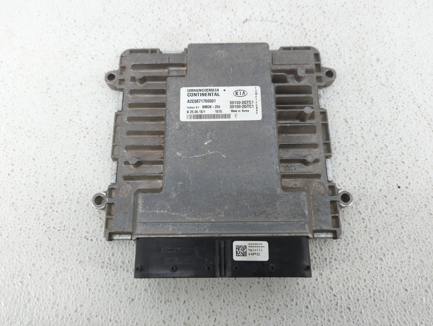 2016 Kia Sorento PCM Engine Control Computer ECU ECM PCU OEM P/N:39100-2GTC1 39130-2GTC1 Fits OEM Used Auto Parts - Oemuseda