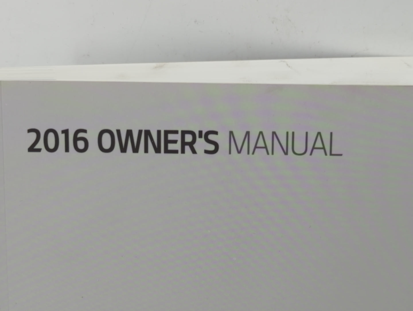 2016 Kia Sorento Owners Manual Book Guide P/N:GX55-EU54D OEM Used Auto Parts - Oemusedautoparts1.com