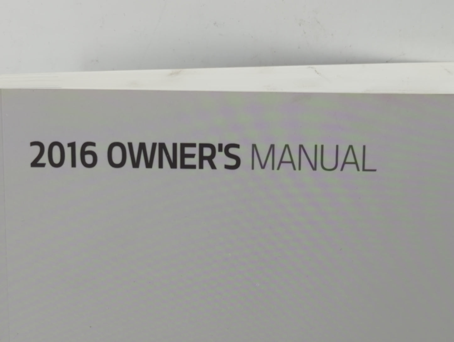 2016 Kia Sorento Owners Manual Book Guide P/N:GX55-EU54D OEM Used Auto Parts - Oemusedautoparts1.com
