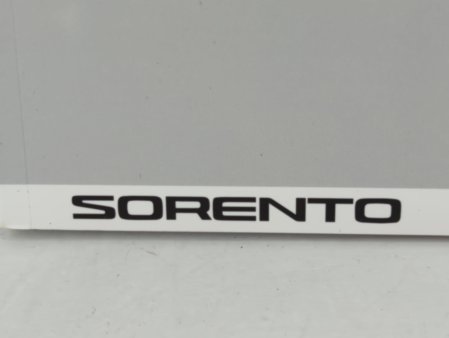 2016 Kia Sorento Owners Manual Book Guide P/N:GX55-EU54D OEM Used Auto Parts - Oemusedautoparts1.com