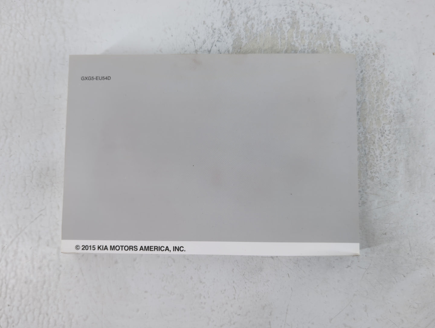 2016 Kia Sorento Owners Manual Book Guide P/N:GX55-EU54D OEM Used Auto Parts - Oemusedautoparts1.com