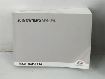2016 Kia Sorento Owners Manual Book Guide P/N:GXG5-EU5OH OEM Used Auto Parts