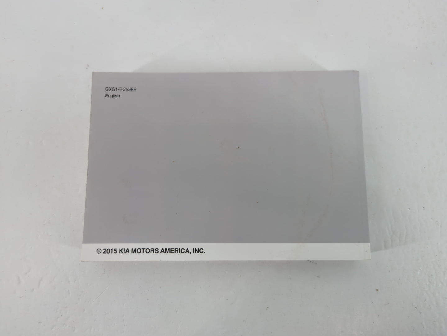 2016 Kia Sorento Owners Manual Book Guide P/N:GXG1-EC59FE OEM Used Auto Parts - Oemusedautoparts1.com