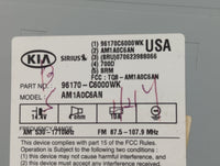 2016-2018 Kia Sorento Radio AM FM Cd Player Receiver Replacement P/N:96160-C6000WK Fits Fits 2016 2017 2018 OEM Used Auto Pa