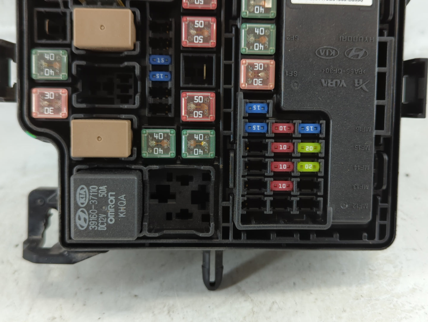 2016 Kia Soul Fusebox Fuse Box Panel Relay Module P/N:91950-B2090 91950-B2280 Fits OEM Used Auto Parts - Oemusedautoparts1.c
