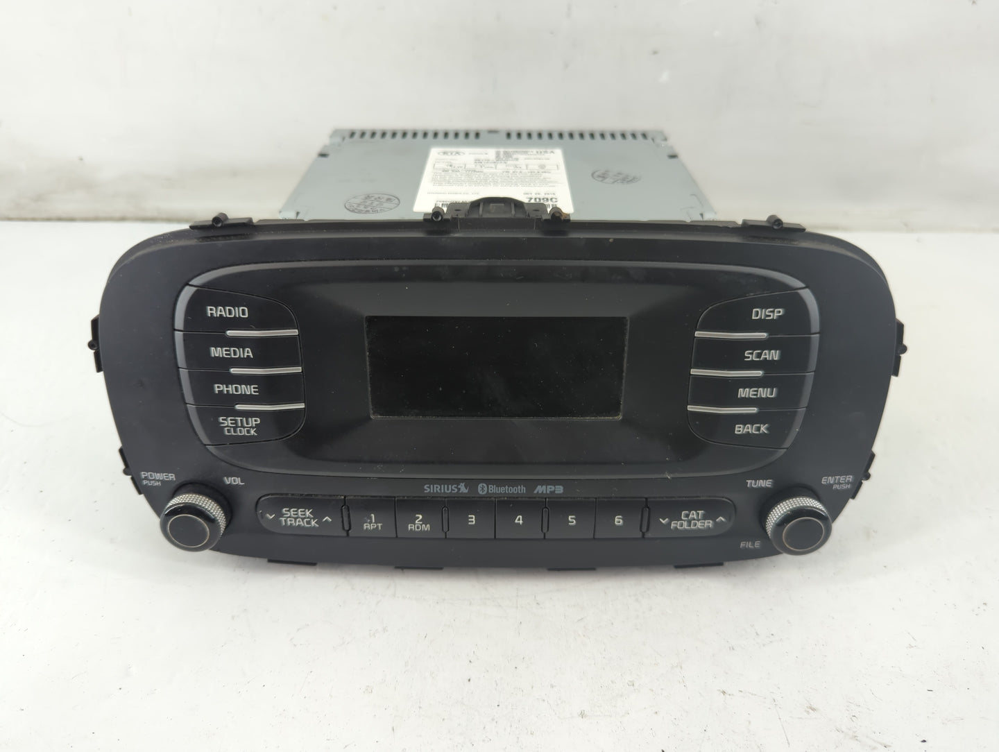 2014-2016 Kia Soul Radio AM FM Cd Player Receiver Replacement P/N:96170-B2090CA Fits Fits 2014 2015 2016 OEM Used Auto Parts