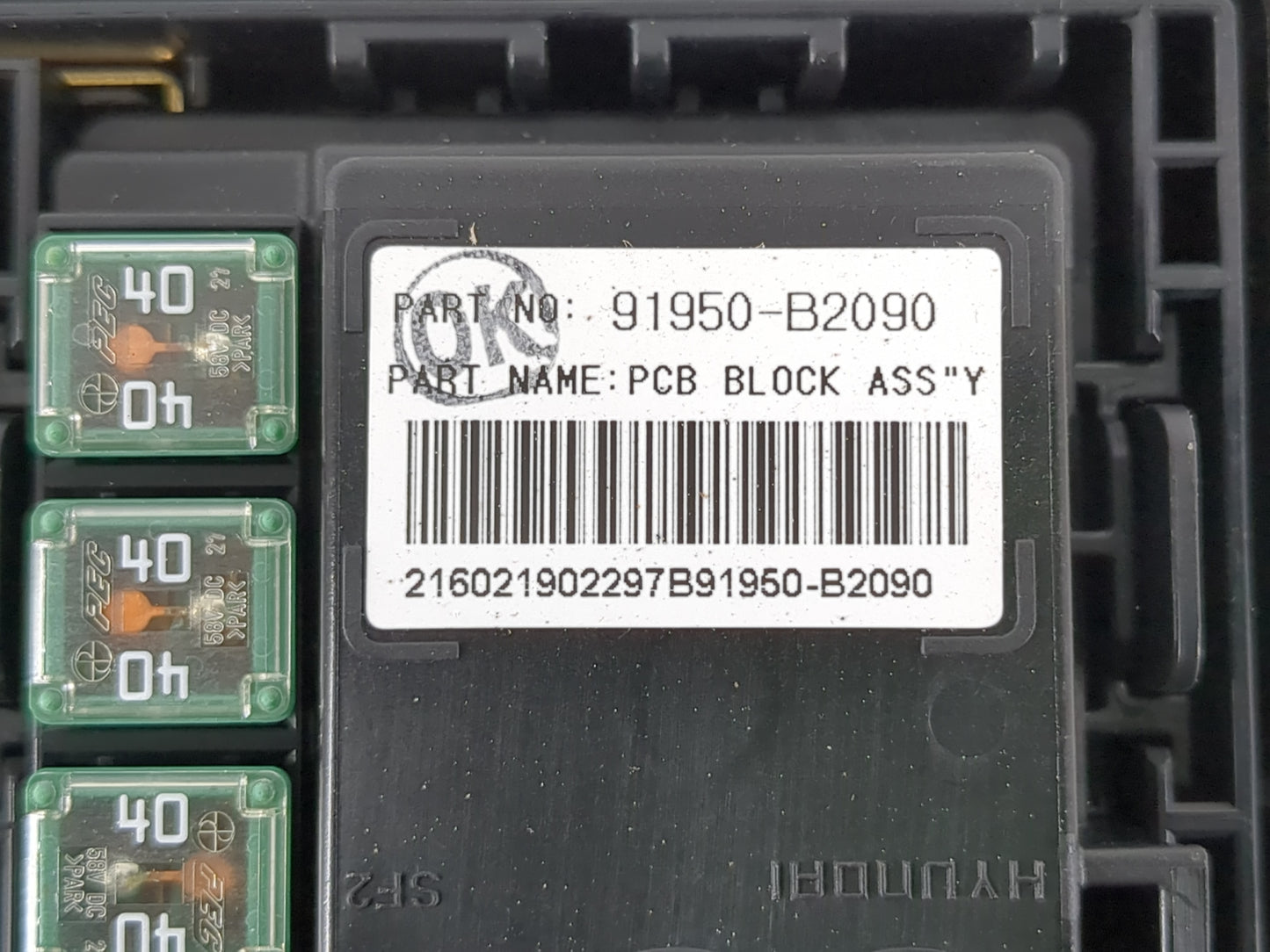 2016 Kia Soul Fusebox Fuse Box Panel Relay Module P/N:91950-B2090 91950-B2280 Fits OEM Used Auto Parts - Oemusedautoparts1.c