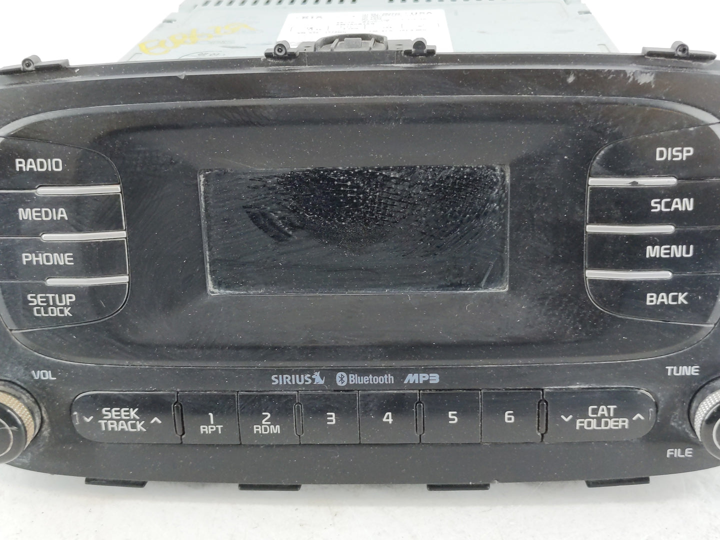 2014-2016 Kia Soul Radio AM FM Cd Player Receiver Replacement P/N:96170-B2090CA 96190-3Q001 Fits Fits 2014 2015 2016 OEM Use