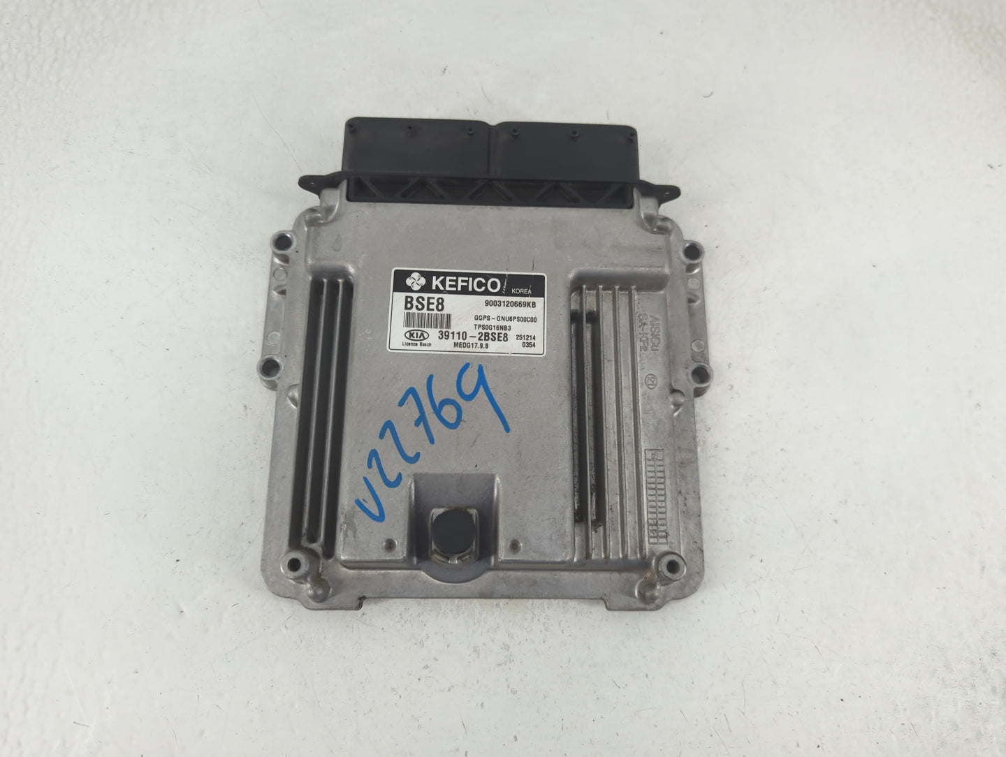 2016 Kia Soul PCM Engine Control Computer ECU ECM PCU OEM P/N:39110-2BSE8 Fits OEM Used Auto Parts - Oemusedautoparts1.com