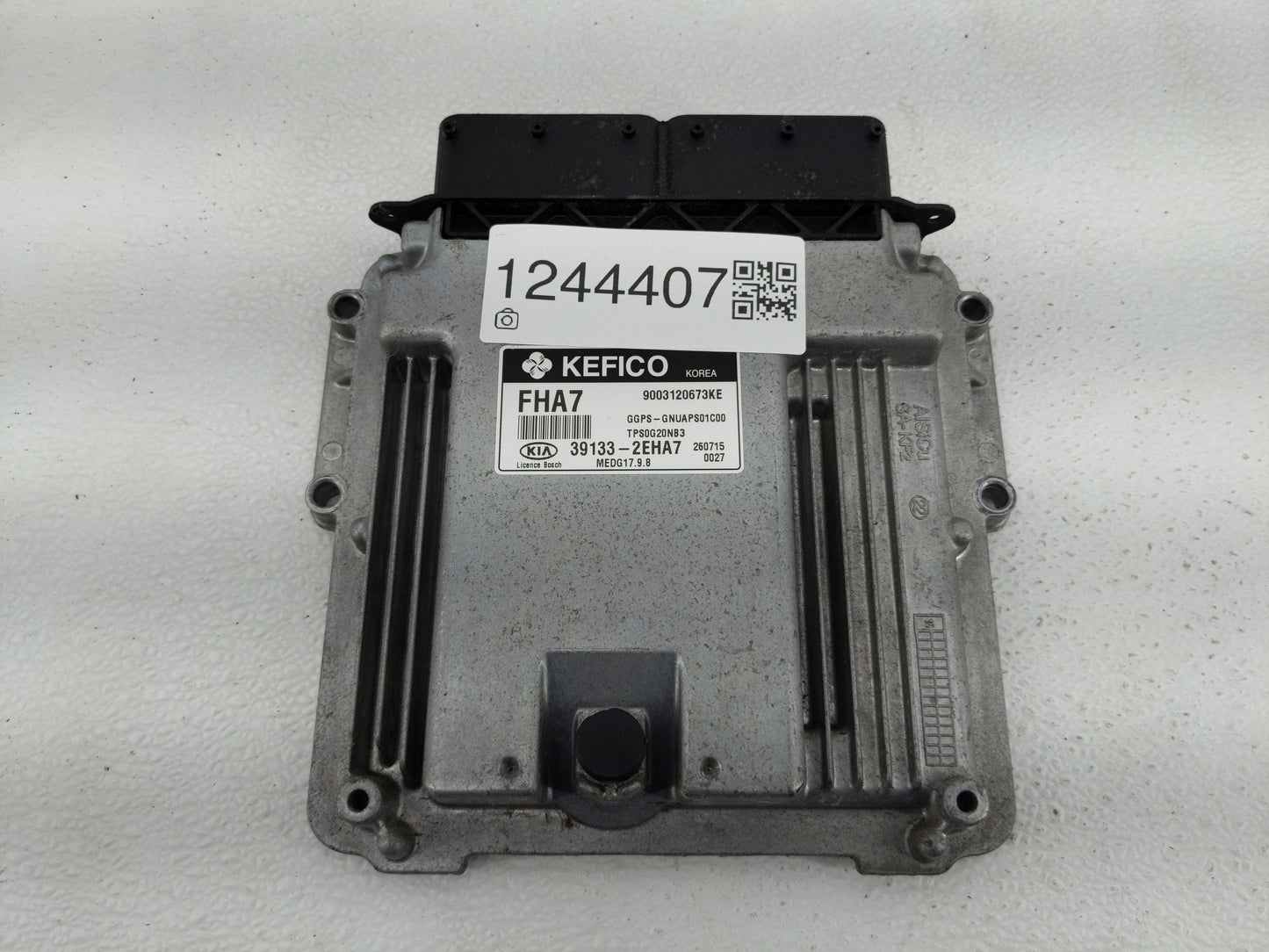 2016 Kia Soul PCM Engine Control Computer ECU ECM PCU OEM P/N:39133-2EHA7 Fits OEM Used Auto Parts - Oemusedautoparts1.com