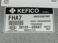2016 Kia Soul PCM Engine Control Computer ECU ECM PCU OEM P/N:39133-2EHA7 Fits OEM Used Auto Parts - Oemusedautoparts1.com