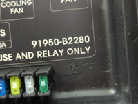 2016 Kia Soul Fusebox Fuse Box Panel Relay Module P/N:91950-B2280 Fits OEM Used Auto Parts - Oemusedautoparts1.com