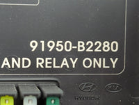 2016 Kia Soul Fusebox Fuse Box Panel Relay Module P/N:91950-b2280 Fits OEM Used Auto Parts - Oemusedautoparts1.com