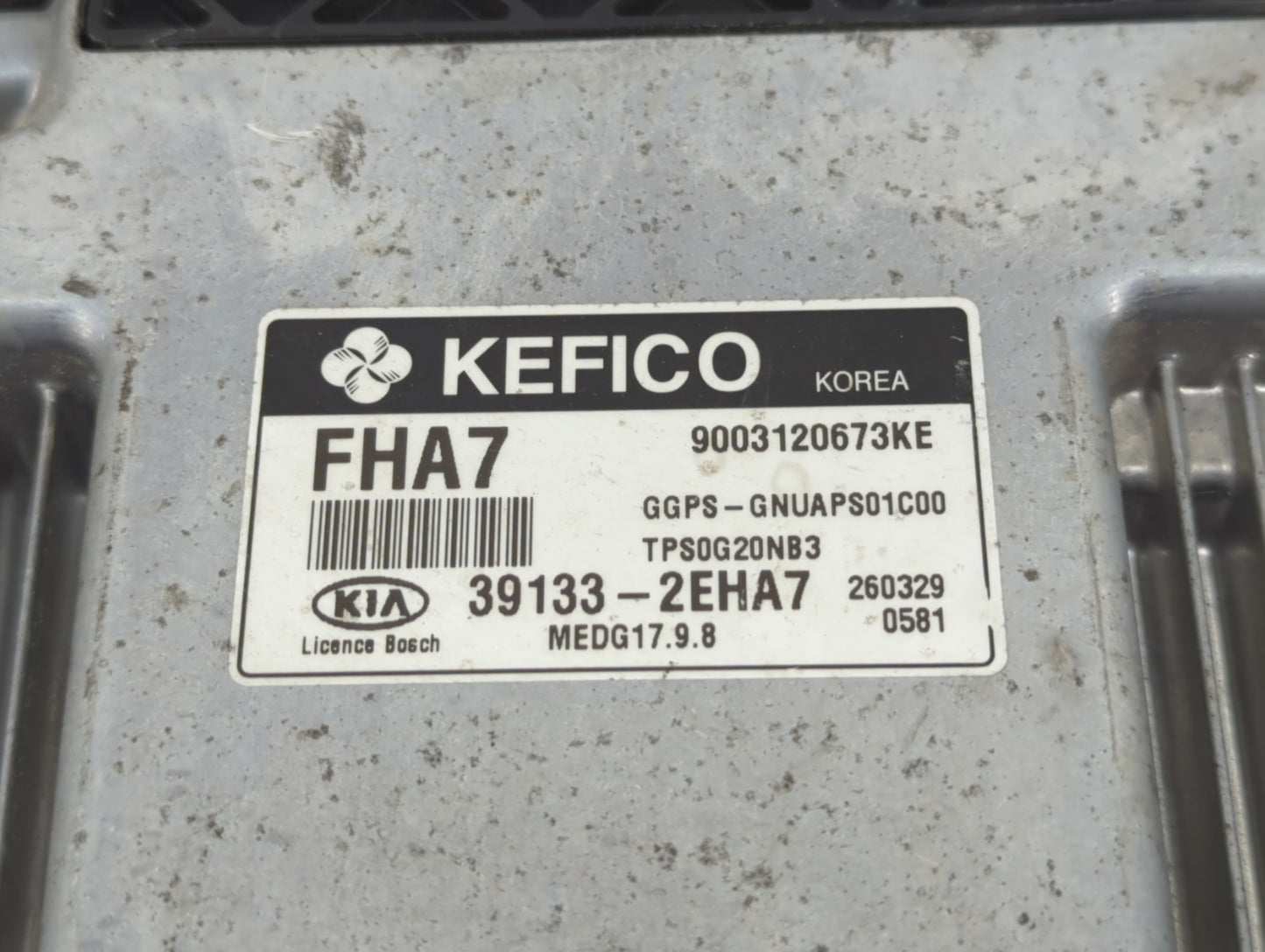 2016 Kia Soul PCM Engine Control Computer ECU ECM PCU OEM P/N:9003120673KE 39133-2EHA7 Fits OEM Used Auto Parts - Oemusedaut