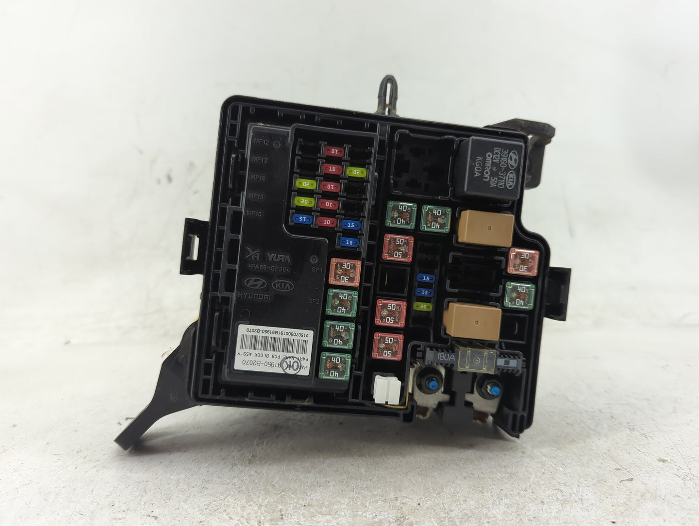 2016 Kia Soul Fusebox Fuse Box Panel Relay Module P/N:91950-B2070 Fits OEM Used Auto Parts - Oemusedautoparts1.com