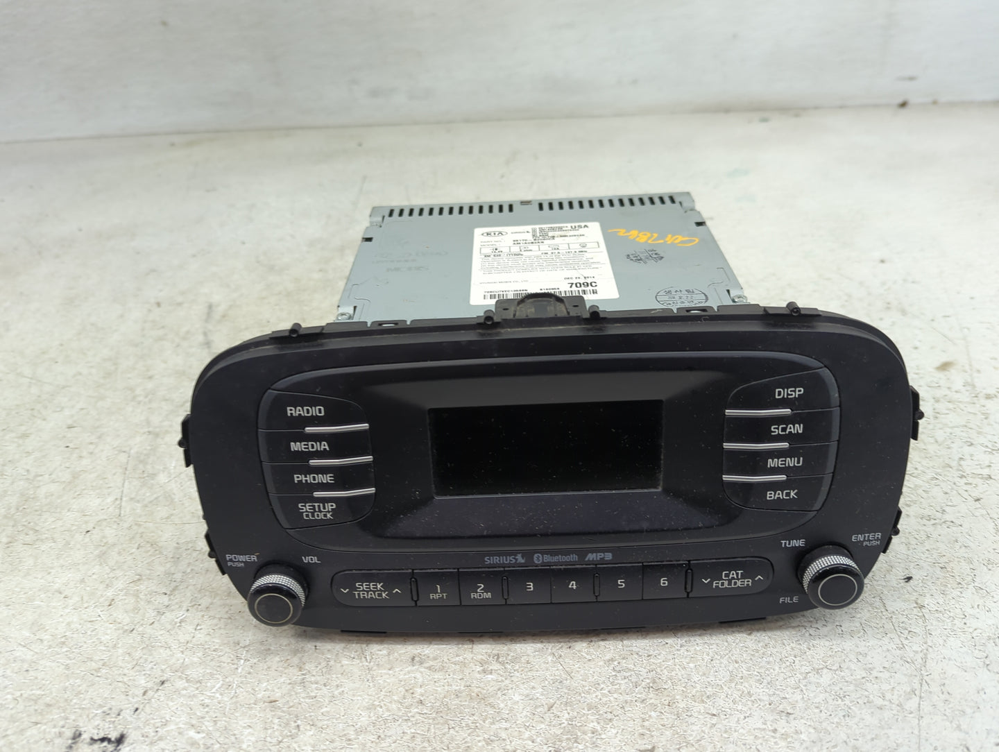 2015-2016 Kia Soul Radio AM FM Cd Player Receiver Replacement P/N:96170-B2090CA 96180-B2200CA Fits Fits 2015 2016 OEM Used A