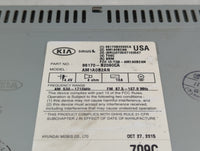 2014-2016 Kia Soul Radio AM FM Cd Player Receiver Replacement P/N:96170-B2090CA Fits Fits 2014 2015 2016 OEM Used Auto Parts