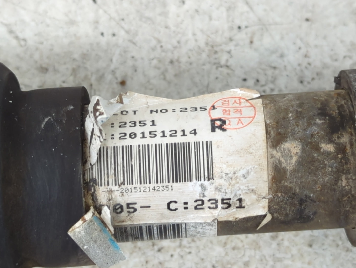 2014-2019 Kia Soul Axle Shaft Front Passenger Cv C/v - Oemusedautoparts1.com