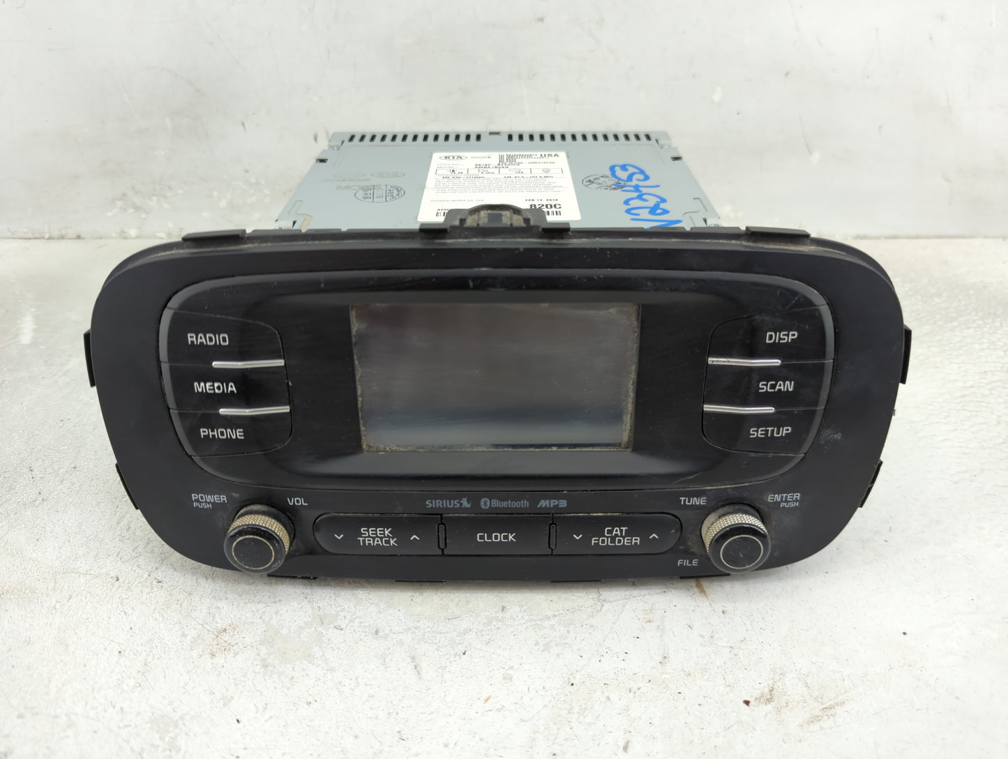 2015-2016 Kia Soul Radio AM FM Cd Player Receiver Replacement P/N:96180-B2200CA AMBA1B2AN, TQ8-AMBA1B2AN Fits Fits 2015 2016