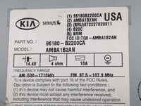 2015-2016 Kia Soul Radio AM FM Cd Player Receiver Replacement P/N:96180-B2200CA AMBA1B2AN, TQ8-AMBA1B2AN Fits Fits 2015 2016