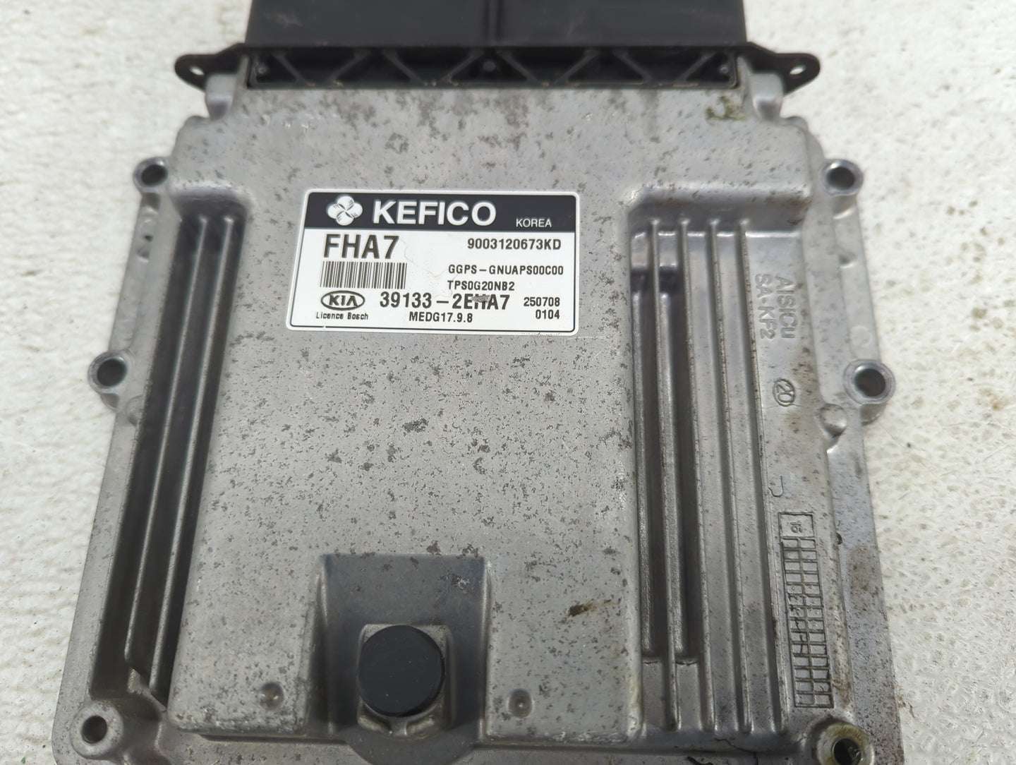 2016 Kia Soul PCM Engine Control Computer ECU ECM PCU OEM P/N:39133-2EHA7 9003120673KD, MEDG17.9.8 Fits OEM Used Auto Parts 
