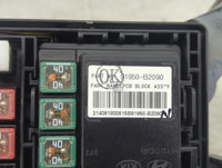 2016 Kia Soul Fusebox Fuse Box Panel Relay Module P/N:91950-B2090 Fits OEM Used Auto Parts - Oemusedautoparts1.com