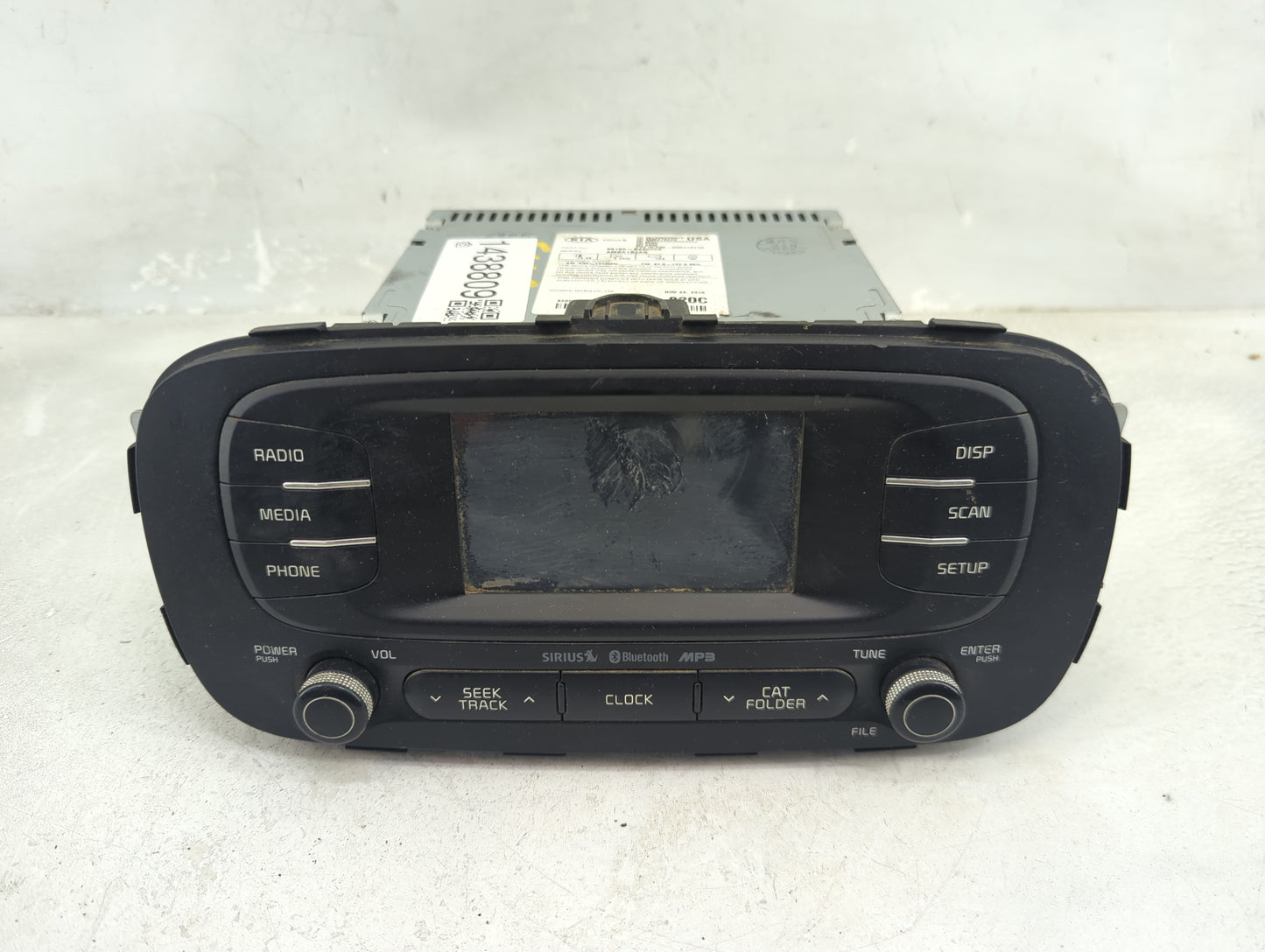 2014-2016 Kia Soul Radio AM FM Cd Player Receiver Replacement P/N:96180B2200CA AMBA1B2AN, TQ8-AMBA1B2AN Fits Fits 2014 2015 