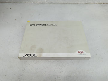 2016 Kia Soul Owners Manual Book Guide P/N:GB2O-EU58D OEM Used Auto Parts - Oemusedautoparts1.com