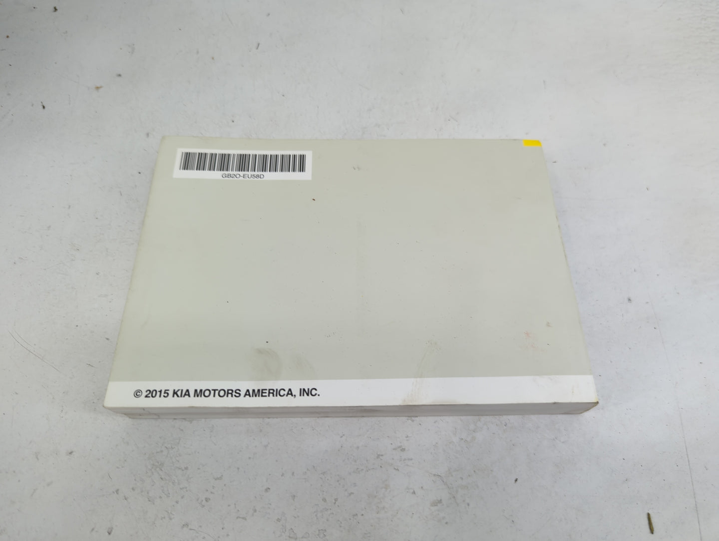 2016 Kia Soul Owners Manual Book Guide P/N:GB2O-EU58D OEM Used Auto Parts - Oemusedautoparts1.com