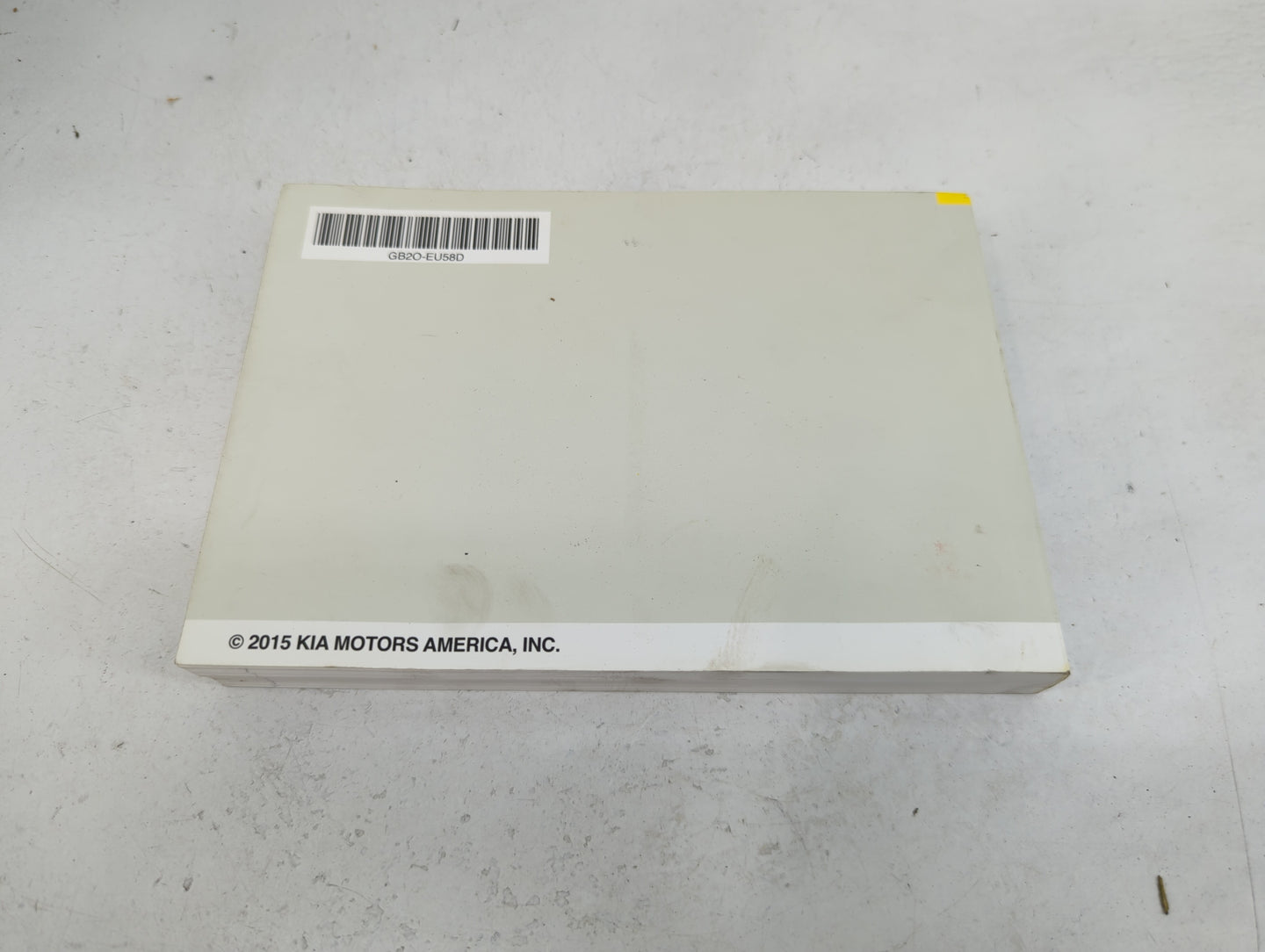 2016 Kia Soul Owners Manual Book Guide P/N:GB2O-EU58D OEM Used Auto Parts - Oemusedautoparts1.com