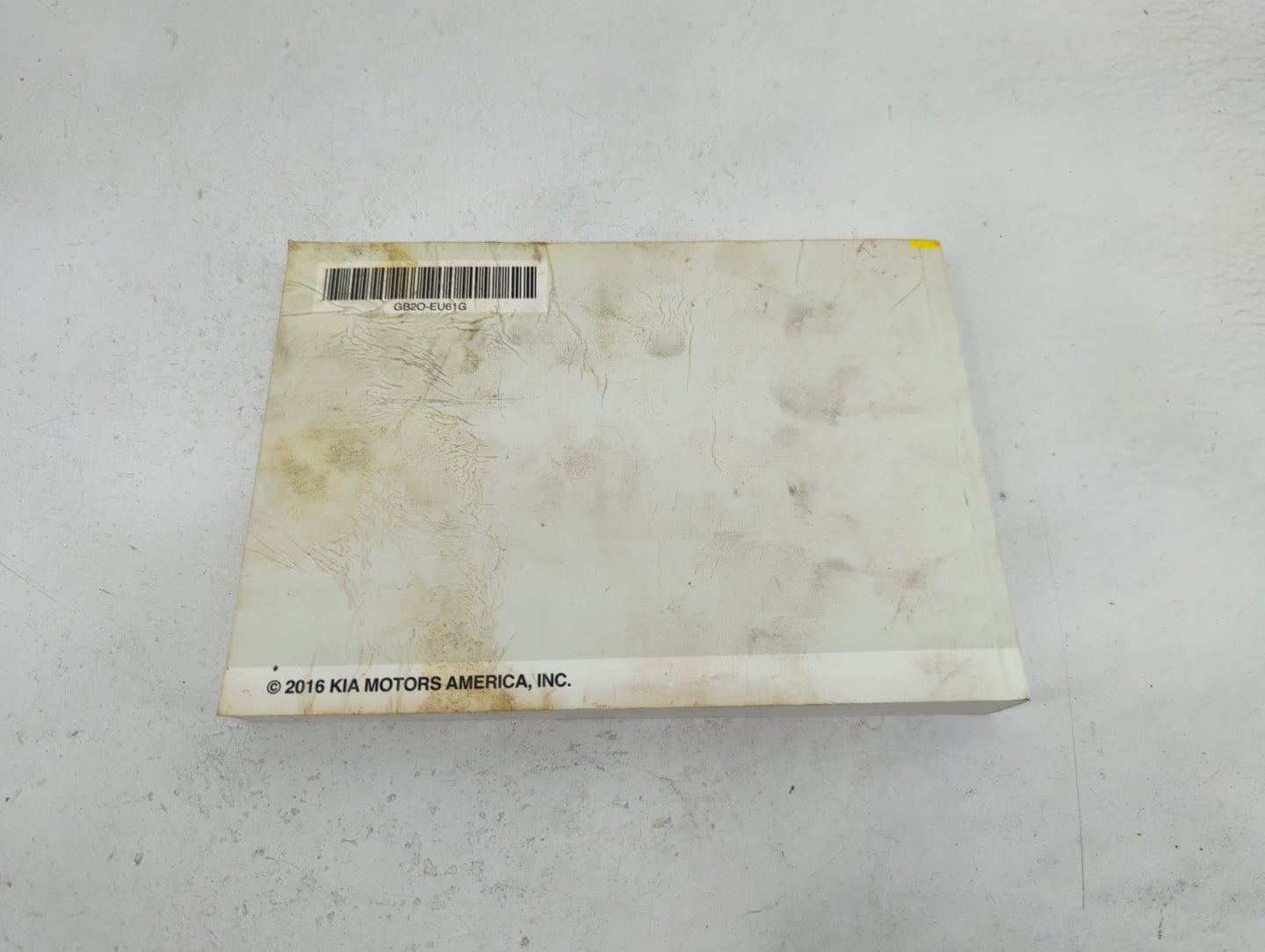 2016 Kia Soul Owners Manual Book Guide P/N:GB2O-EU61G OEM Used Auto Parts - Oemusedautoparts1.com